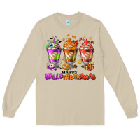 Mushroom Happy Hallothanksmas coffee cups Long Sleeve Tee - NancyCooperArtShop