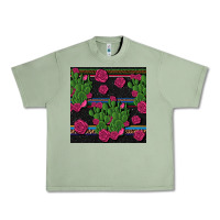 Oil Green mexican rose and cactus seamless pattern Urban Heavy Tee - BundleAndBundleShop