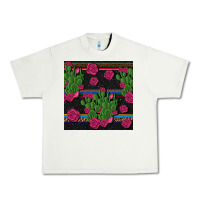 Pistachio mexican rose and cactus seamless pattern Urban Heavy Tee - BundleAndBundleShop