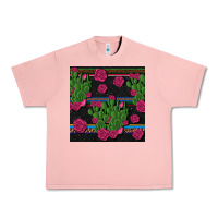 Salmon mexican rose and cactus seamless pattern Urban Heavy Tee - BundleAndBundleShop