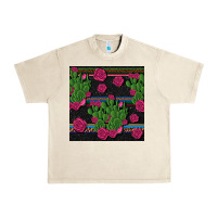 Sandshell mexican rose and cactus seamless pattern Urban Heavy Tee - BundleAndBundleShop