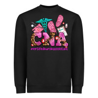 Black cna certified nursing assistant Heavyweight Sweatshirt - AdoDesignShop