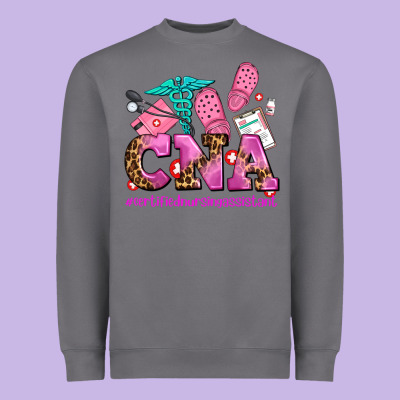 Cna Certified Nursing Assistant Heavyweight Sweatshirt Designed By Adodesignshop