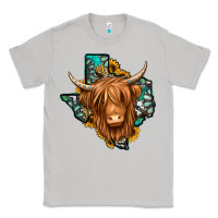 Moon Dust Texas map long haired shaggy cow Classic Tee - Jasminsmagicworld