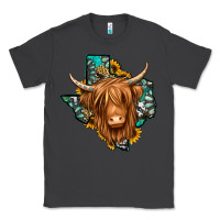 Smoke Texas map long haired shaggy cow Classic Tee - Jasminsmagicworld
