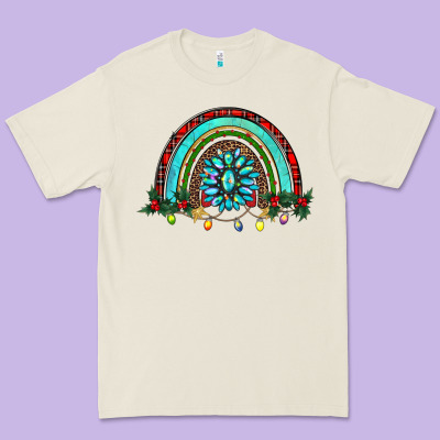 Gemstone Christmas Rainbow Premium Tee Designed By Ranaportraitstore