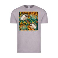 Vintage Zinc hedgehog and pumpkins seamless pattern Vintage Tee - BundleAndBundleShop