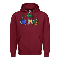 Burgundy future engineer Zipper Hoodie - NancyCooperArtShop