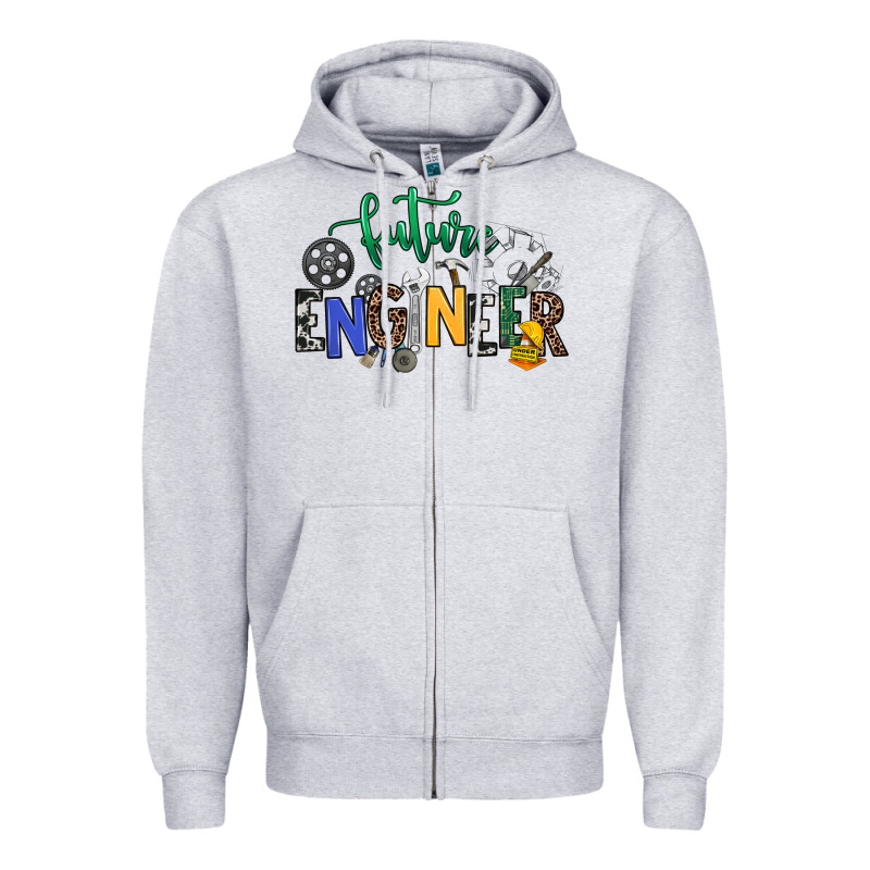 Future Engineer Zipper Hoodie by NancyCooperArtShop | Teevron