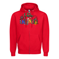 Red future engineer Zipper Hoodie - NancyCooperArtShop