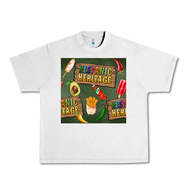 Hispanic Heritage Seamless Pattern Urban Heavy Tee by BundleAndBundleShop | Teevron