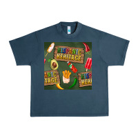 Midnight Navy hispanic heritage seamless pattern Urban Heavy Tee - BundleAndBundleShop