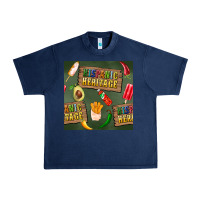 Navy hispanic heritage seamless pattern Urban Heavy Tee - BundleAndBundleShop