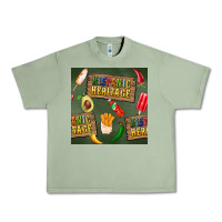 Oil Green hispanic heritage seamless pattern Urban Heavy Tee - BundleAndBundleShop