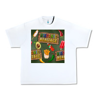 White hispanic heritage seamless pattern Urban Heavy Tee - BundleAndBundleShop