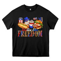 Black tastes like freedom with leopard Heavy Core Tee - texasbilliewilder