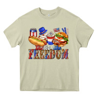Mossy tastes like freedom with leopard Heavy Core Tee - texasbilliewilder
