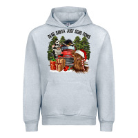 Heather Grey dear santa just send cows Urban Hoodie - CowGirlArtShop