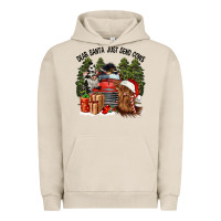 Pigment French Oak dear santa just send cows Urban Hoodie - CowGirlArtShop
