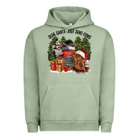 Pigment Oil Green dear santa just send cows Urban Hoodie - CowGirlArtShop