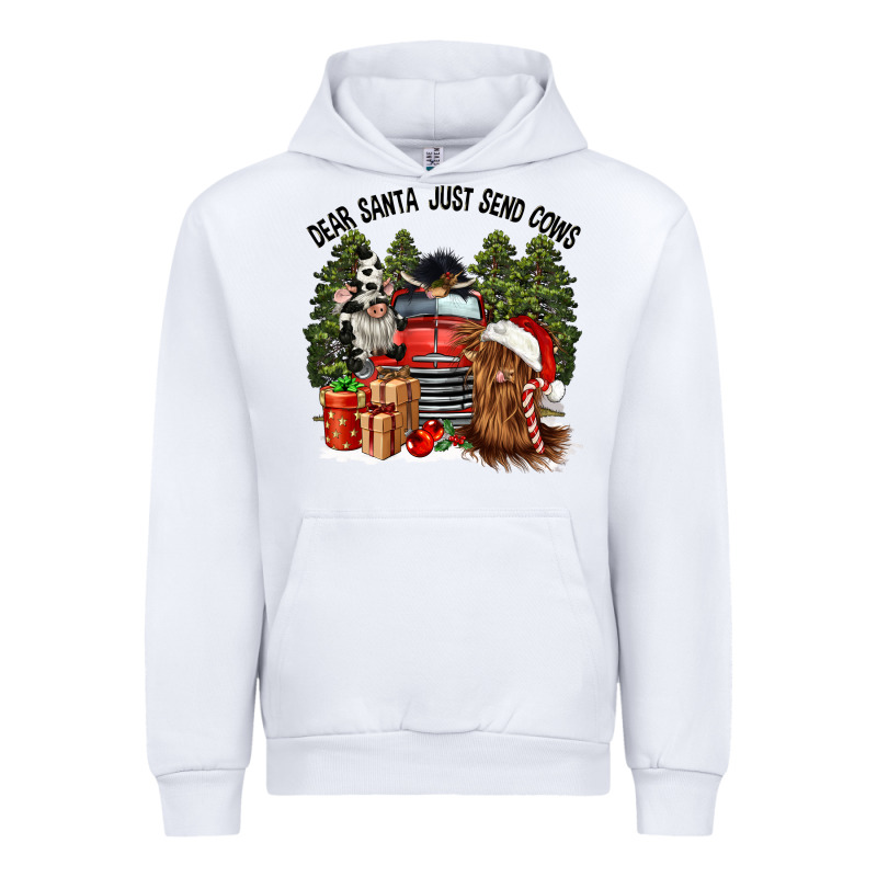 Dear Santa Just Send Cows Urban Hoodie by CowGirlArtShop | Teevron