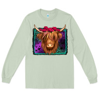 Matcha halloween highland cow Long Sleeve Tee - Jasminsmagicworld