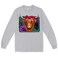 Moon Dust halloween highland cow Long Sleeve Tee - Jasminsmagicworld