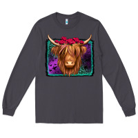Smoke halloween highland cow Long Sleeve Tee - Jasminsmagicworld