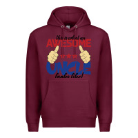 Burgundy Awesome uncle Premium Hoodie - Bettercallsaul