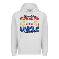 Dove Grey Awesome uncle Premium Hoodie - Bettercallsaul