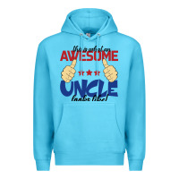 Ocean Blue Awesome uncle Premium Hoodie - Bettercallsaul