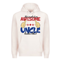 Pale Pink Awesome uncle Premium Hoodie - Bettercallsaul