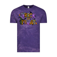 Cloud Purple trick or treat Vintage Tee - BundleAndBundleShop