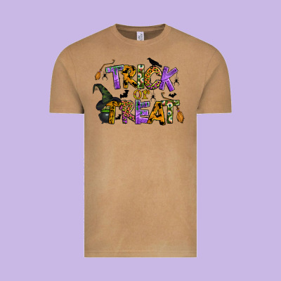 Trick Or Treat Vintage Tee Designed By Bundleandbundleshop