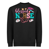 Black blessed nurse Heavyweight Sweatshirt - AdoDesignShop
