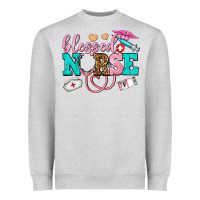 Heather Grey blessed nurse Heavyweight Sweatshirt - AdoDesignShop