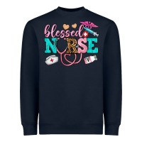 Navy blessed nurse Heavyweight Sweatshirt - AdoDesignShop