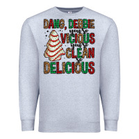 Heather Grey dang debbie christmas tree cake Premium Sweatshirt - Jasminsmagicworld