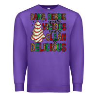 Purple dang debbie christmas tree cake Premium Sweatshirt - Jasminsmagicworld