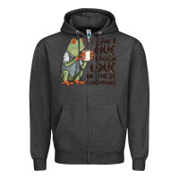 Charcoal Heather i cant live laugh love in these conditions Zipper Hoodie - MaliasSmallBusiness