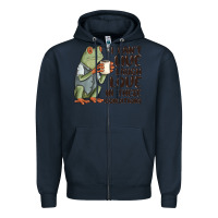 Navy i cant live laugh love in these conditions Zipper Hoodie - MaliasSmallBusiness
