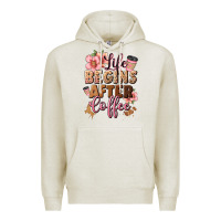 Life Begins After Coffee Premium Hoodie | Teevron