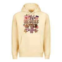 Pina Colada life begins after coffee Premium Hoodie - JahusDesignShop