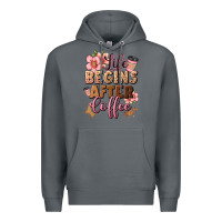 Rock life begins after coffee Premium Hoodie - JahusDesignShop