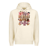 Tofu life begins after coffee Premium Hoodie - JahusDesignShop