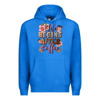 True Royal life begins after coffee Premium Hoodie - JahusDesignShop