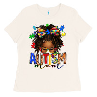 Bone autism mom afro locs messy bun Ladies Tee - texasbilliewilder