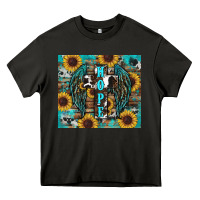 Asphalt western hope sunflower's Heavy Core Tee - RanaPortraitStore