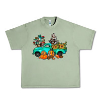 Oil Green cactus pumpkin truck fall Urban Heavy Tee - JahusDesignShop