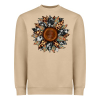 Mushroom cowhide leopard aztec sunflower Heavyweight Sweatshirt - Artiststas